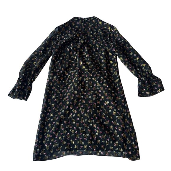 Diane Von Furstenburg DVF Kourtni Silk Blend Dress Metallic Button-Down Size 0 - Picture 9 of 15